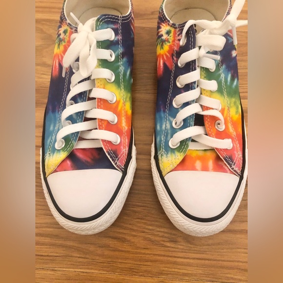 Converse All Stars Colorful Tie Dye low sneakers unisex size W 8 or M 6 - Picture 4 of 11